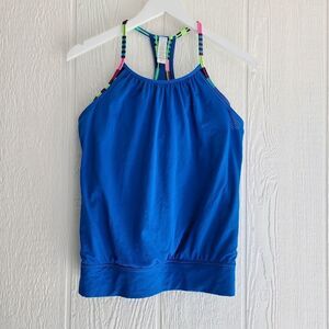 Ivivva girls blue racerback shirt